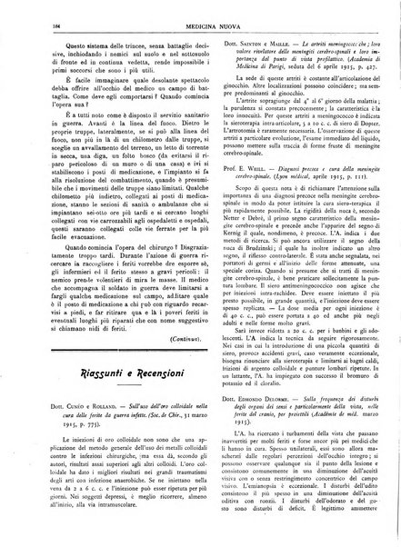 Medicina nuova periodico settimanale di scienze mediche, giurisprudenza sanitaria, medicina sociale e interessi delle classi sanitarie