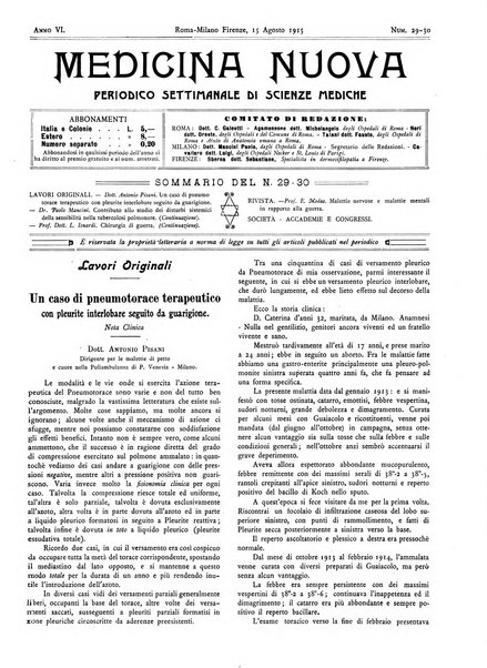 Medicina nuova periodico settimanale di scienze mediche, giurisprudenza sanitaria, medicina sociale e interessi delle classi sanitarie