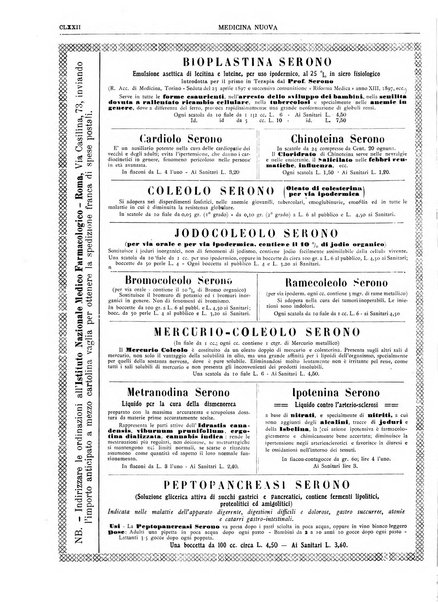 Medicina nuova periodico settimanale di scienze mediche, giurisprudenza sanitaria, medicina sociale e interessi delle classi sanitarie