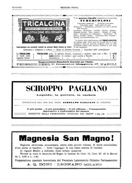 Medicina nuova periodico settimanale di scienze mediche, giurisprudenza sanitaria, medicina sociale e interessi delle classi sanitarie