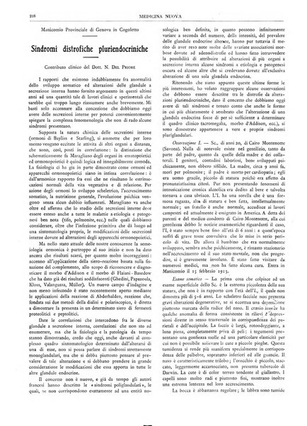 Medicina nuova periodico settimanale di scienze mediche, giurisprudenza sanitaria, medicina sociale e interessi delle classi sanitarie