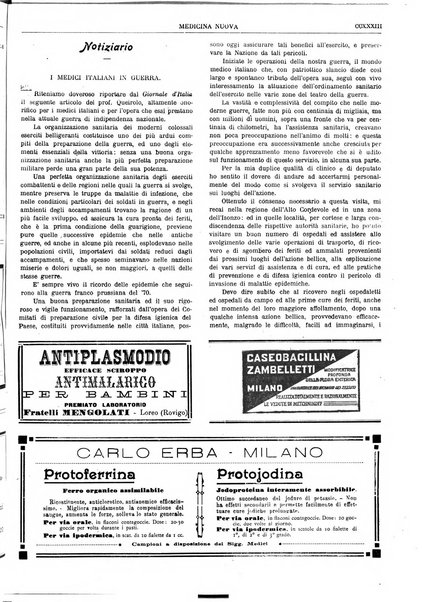 Medicina nuova periodico settimanale di scienze mediche, giurisprudenza sanitaria, medicina sociale e interessi delle classi sanitarie