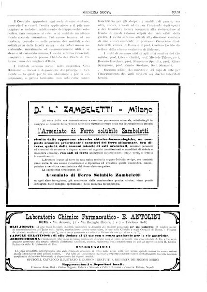 Medicina nuova periodico settimanale di scienze mediche, giurisprudenza sanitaria, medicina sociale e interessi delle classi sanitarie