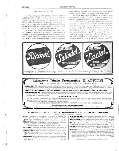 Medicina nuova periodico settimanale di scienze mediche, giurisprudenza sanitaria, medicina sociale e interessi delle classi sanitarie