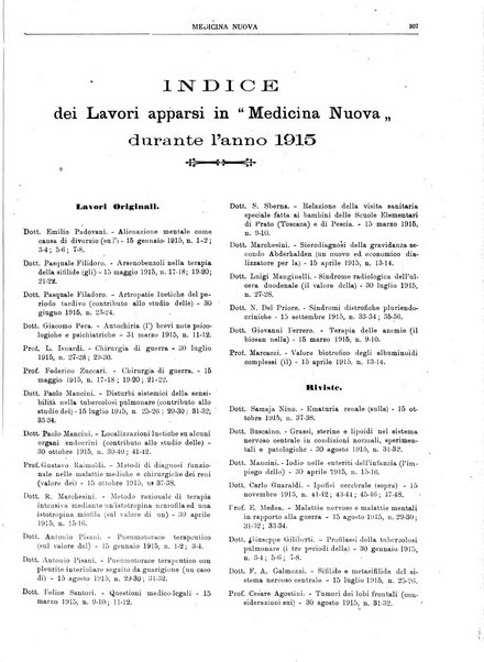 Medicina nuova periodico settimanale di scienze mediche, giurisprudenza sanitaria, medicina sociale e interessi delle classi sanitarie