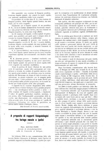 Medicina nuova periodico settimanale di scienze mediche, giurisprudenza sanitaria, medicina sociale e interessi delle classi sanitarie