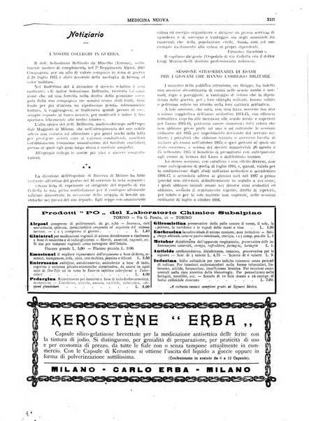 Medicina nuova periodico settimanale di scienze mediche, giurisprudenza sanitaria, medicina sociale e interessi delle classi sanitarie