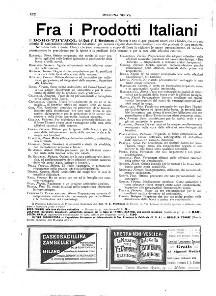 Medicina nuova periodico settimanale di scienze mediche, giurisprudenza sanitaria, medicina sociale e interessi delle classi sanitarie