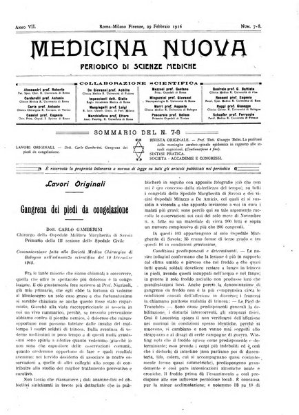 Medicina nuova periodico settimanale di scienze mediche, giurisprudenza sanitaria, medicina sociale e interessi delle classi sanitarie