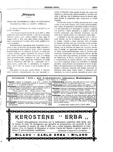 Medicina nuova periodico settimanale di scienze mediche, giurisprudenza sanitaria, medicina sociale e interessi delle classi sanitarie