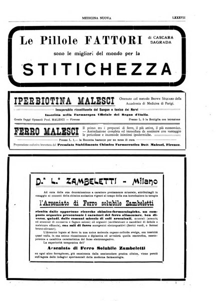 Medicina nuova periodico settimanale di scienze mediche, giurisprudenza sanitaria, medicina sociale e interessi delle classi sanitarie