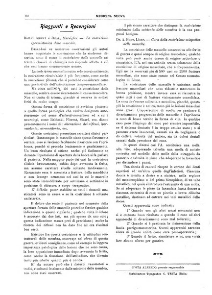 Medicina nuova periodico settimanale di scienze mediche, giurisprudenza sanitaria, medicina sociale e interessi delle classi sanitarie