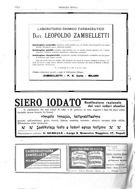 Medicina nuova periodico settimanale di scienze mediche, giurisprudenza sanitaria, medicina sociale e interessi delle classi sanitarie