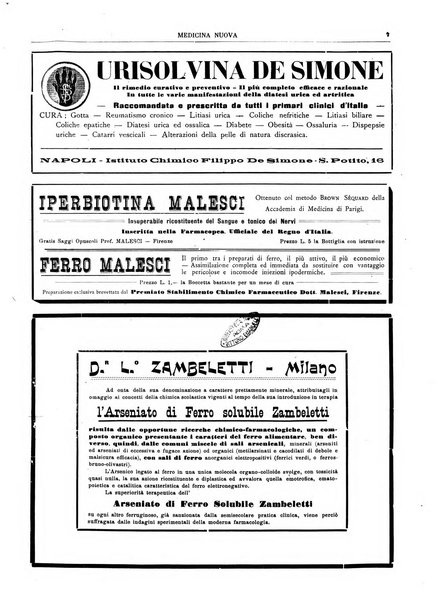 Medicina nuova periodico settimanale di scienze mediche, giurisprudenza sanitaria, medicina sociale e interessi delle classi sanitarie