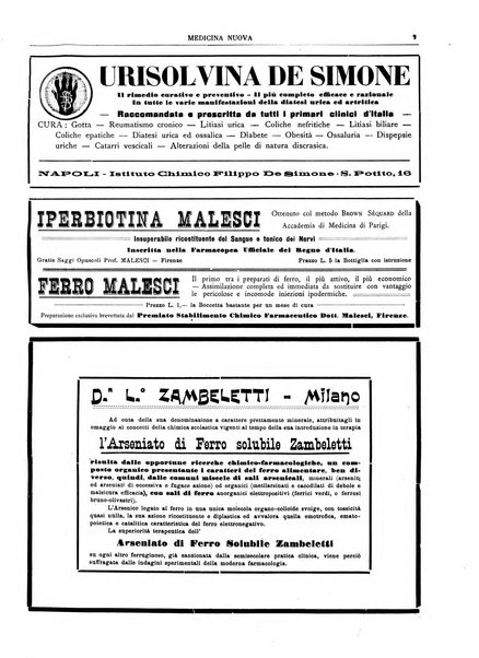 Medicina nuova periodico settimanale di scienze mediche, giurisprudenza sanitaria, medicina sociale e interessi delle classi sanitarie