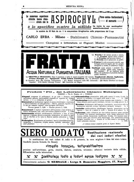 Medicina nuova periodico settimanale di scienze mediche, giurisprudenza sanitaria, medicina sociale e interessi delle classi sanitarie