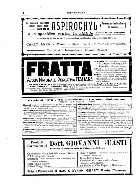 Medicina nuova periodico settimanale di scienze mediche, giurisprudenza sanitaria, medicina sociale e interessi delle classi sanitarie