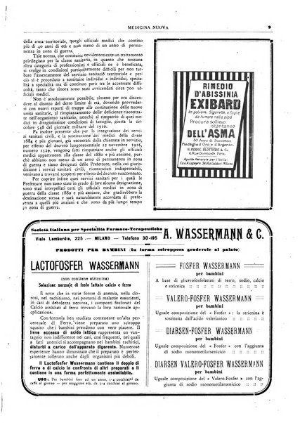 Medicina nuova periodico settimanale di scienze mediche, giurisprudenza sanitaria, medicina sociale e interessi delle classi sanitarie