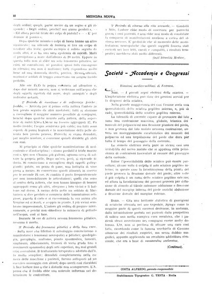 Medicina nuova periodico settimanale di scienze mediche, giurisprudenza sanitaria, medicina sociale e interessi delle classi sanitarie