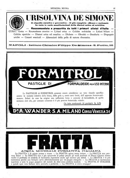 Medicina nuova periodico settimanale di scienze mediche, giurisprudenza sanitaria, medicina sociale e interessi delle classi sanitarie