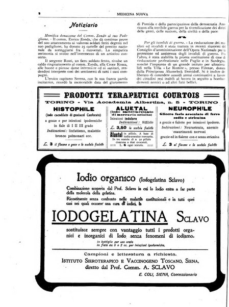 Medicina nuova periodico settimanale di scienze mediche, giurisprudenza sanitaria, medicina sociale e interessi delle classi sanitarie