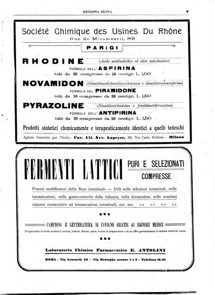 Medicina nuova periodico settimanale di scienze mediche, giurisprudenza sanitaria, medicina sociale e interessi delle classi sanitarie