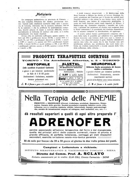 Medicina nuova periodico settimanale di scienze mediche, giurisprudenza sanitaria, medicina sociale e interessi delle classi sanitarie