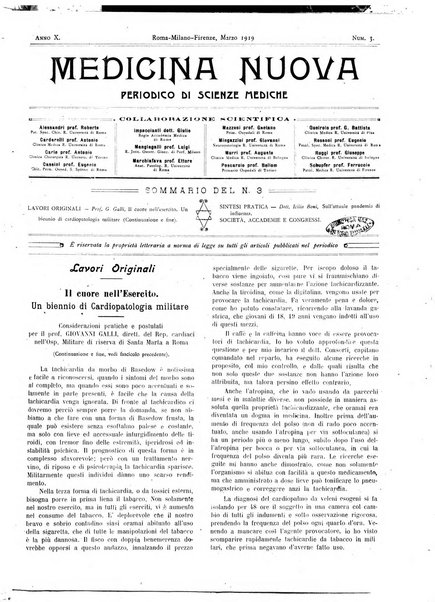 Medicina nuova periodico settimanale di scienze mediche, giurisprudenza sanitaria, medicina sociale e interessi delle classi sanitarie