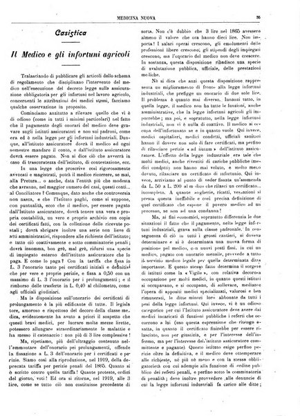 Medicina nuova periodico settimanale di scienze mediche, giurisprudenza sanitaria, medicina sociale e interessi delle classi sanitarie