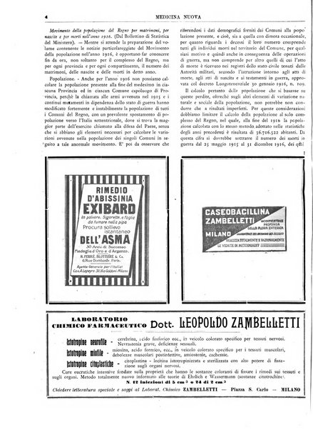 Medicina nuova periodico settimanale di scienze mediche, giurisprudenza sanitaria, medicina sociale e interessi delle classi sanitarie