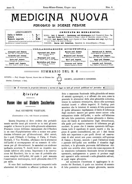 Medicina nuova periodico settimanale di scienze mediche, giurisprudenza sanitaria, medicina sociale e interessi delle classi sanitarie