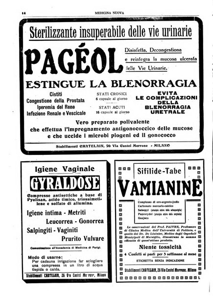 Medicina nuova periodico settimanale di scienze mediche, giurisprudenza sanitaria, medicina sociale e interessi delle classi sanitarie