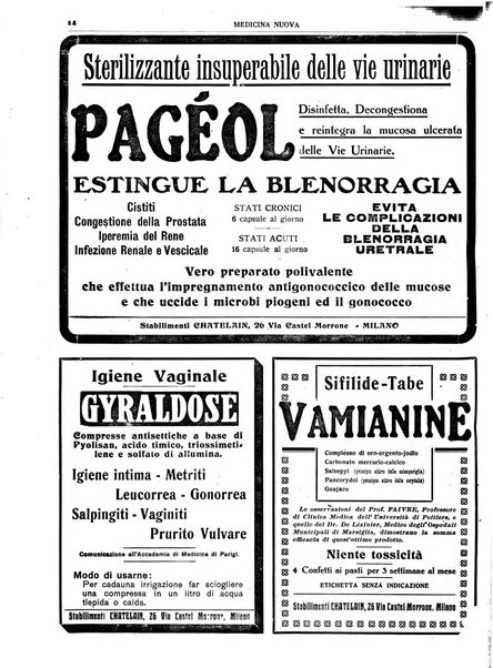 Medicina nuova periodico settimanale di scienze mediche, giurisprudenza sanitaria, medicina sociale e interessi delle classi sanitarie