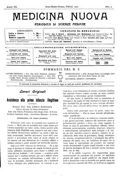 Medicina nuova periodico settimanale di scienze mediche, giurisprudenza sanitaria, medicina sociale e interessi delle classi sanitarie