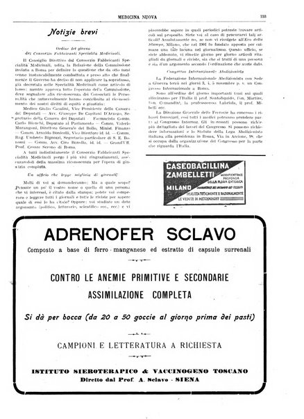 Medicina nuova periodico settimanale di scienze mediche, giurisprudenza sanitaria, medicina sociale e interessi delle classi sanitarie