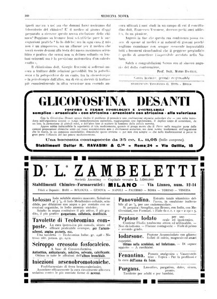 Medicina nuova periodico settimanale di scienze mediche, giurisprudenza sanitaria, medicina sociale e interessi delle classi sanitarie