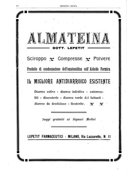 Medicina nuova periodico settimanale di scienze mediche, giurisprudenza sanitaria, medicina sociale e interessi delle classi sanitarie