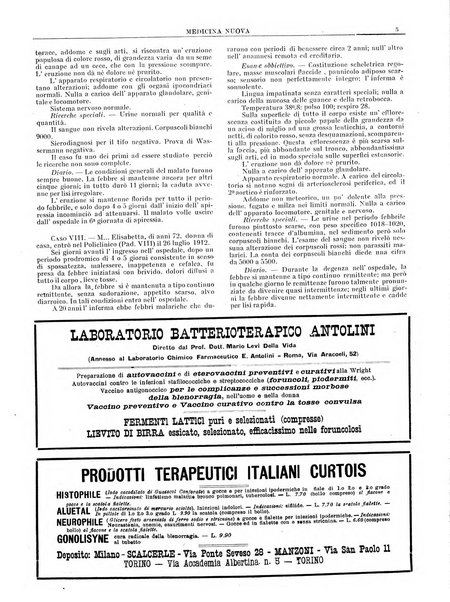 Medicina nuova periodico settimanale di scienze mediche, giurisprudenza sanitaria, medicina sociale e interessi delle classi sanitarie