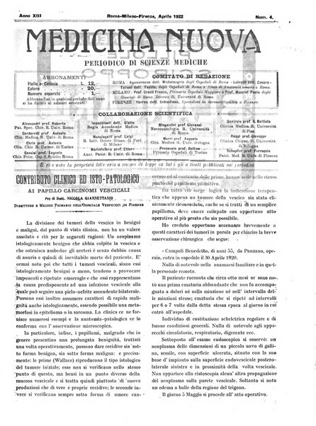 Medicina nuova periodico settimanale di scienze mediche, giurisprudenza sanitaria, medicina sociale e interessi delle classi sanitarie