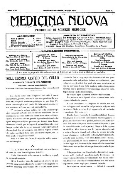 Medicina nuova periodico settimanale di scienze mediche, giurisprudenza sanitaria, medicina sociale e interessi delle classi sanitarie