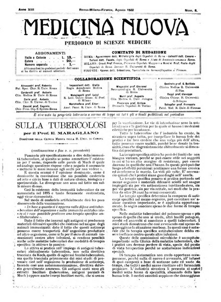 Medicina nuova periodico settimanale di scienze mediche, giurisprudenza sanitaria, medicina sociale e interessi delle classi sanitarie