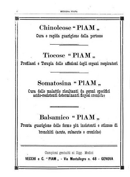 Medicina nuova periodico settimanale di scienze mediche, giurisprudenza sanitaria, medicina sociale e interessi delle classi sanitarie