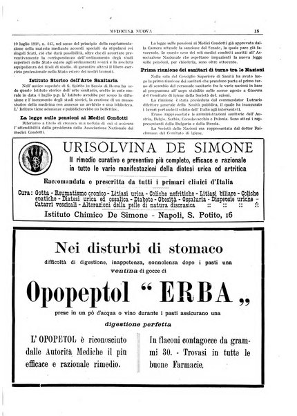 Medicina nuova periodico settimanale di scienze mediche, giurisprudenza sanitaria, medicina sociale e interessi delle classi sanitarie