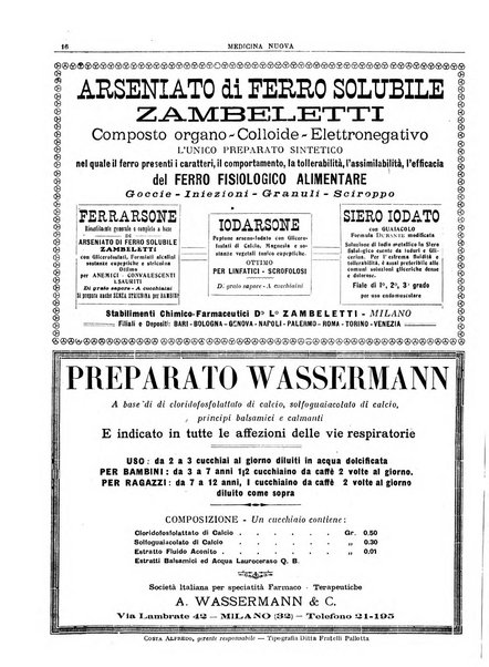 Medicina nuova periodico settimanale di scienze mediche, giurisprudenza sanitaria, medicina sociale e interessi delle classi sanitarie