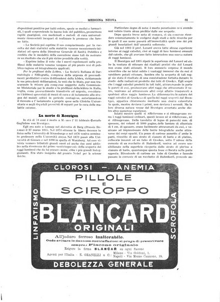 Medicina nuova periodico settimanale di scienze mediche, giurisprudenza sanitaria, medicina sociale e interessi delle classi sanitarie