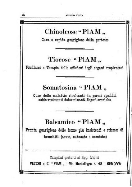 Medicina nuova periodico settimanale di scienze mediche, giurisprudenza sanitaria, medicina sociale e interessi delle classi sanitarie