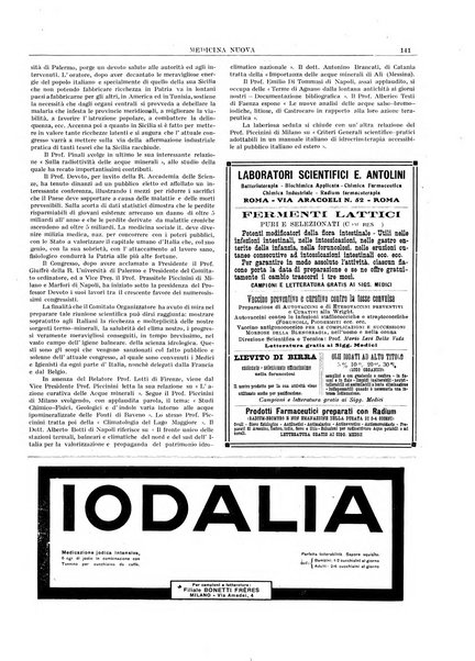 Medicina nuova periodico settimanale di scienze mediche, giurisprudenza sanitaria, medicina sociale e interessi delle classi sanitarie