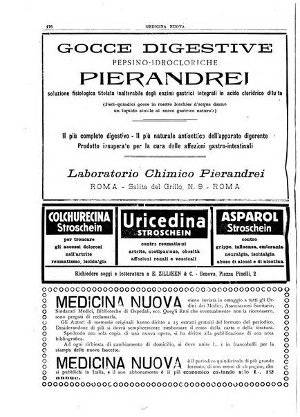 Medicina nuova periodico settimanale di scienze mediche, giurisprudenza sanitaria, medicina sociale e interessi delle classi sanitarie