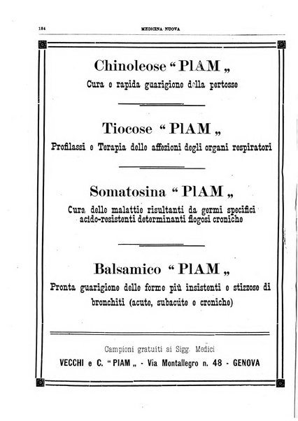 Medicina nuova periodico settimanale di scienze mediche, giurisprudenza sanitaria, medicina sociale e interessi delle classi sanitarie