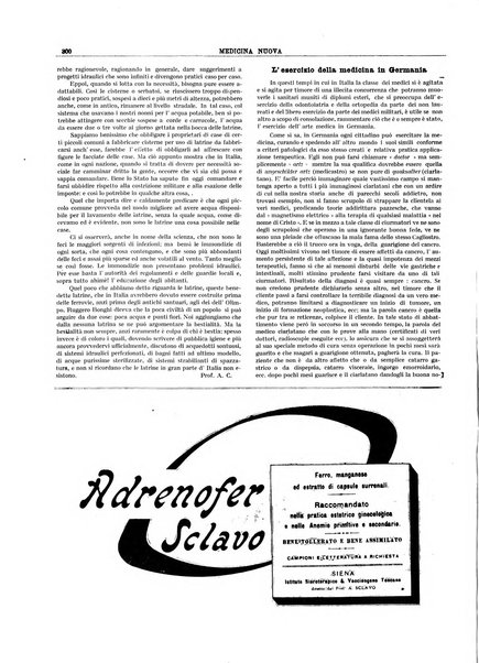 Medicina nuova periodico settimanale di scienze mediche, giurisprudenza sanitaria, medicina sociale e interessi delle classi sanitarie